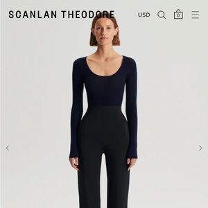 Scanlan Theodore Babywool Scoopneck Top